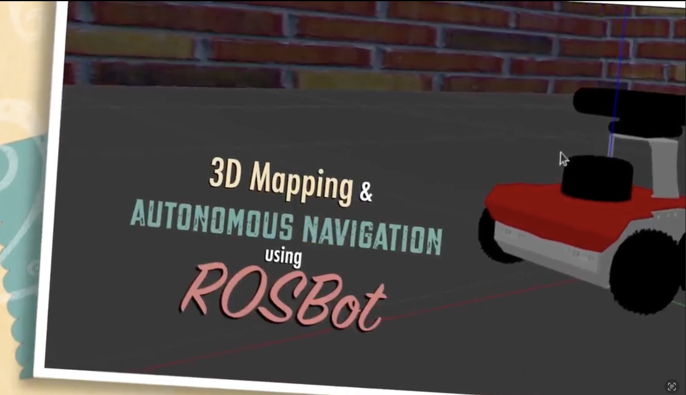 3D Mapping and Autonomous Navigation with ROSBOT